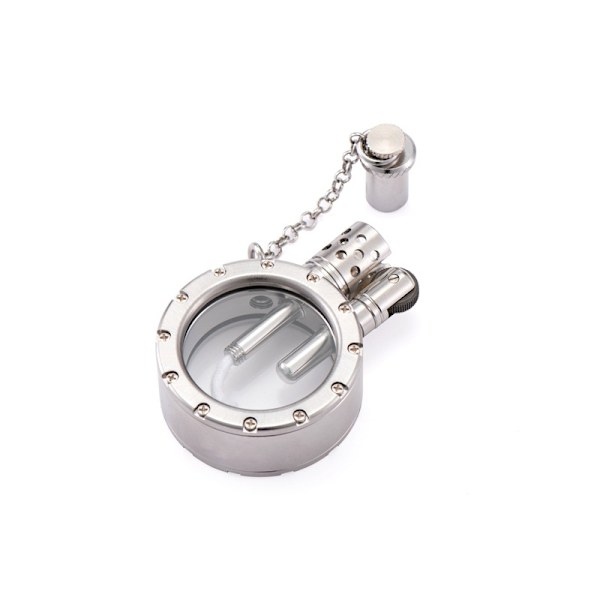 Transparent Messing Petroleum Lighter Herre Gave Messing Brass
