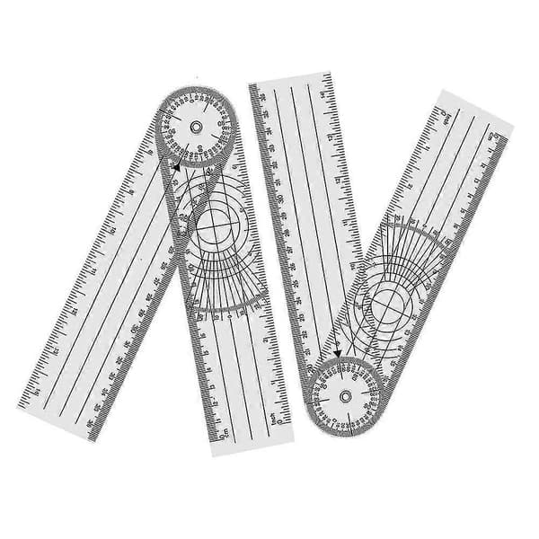 4 stk. Goniometer Fysioterapi 360 Graders Rotasjon