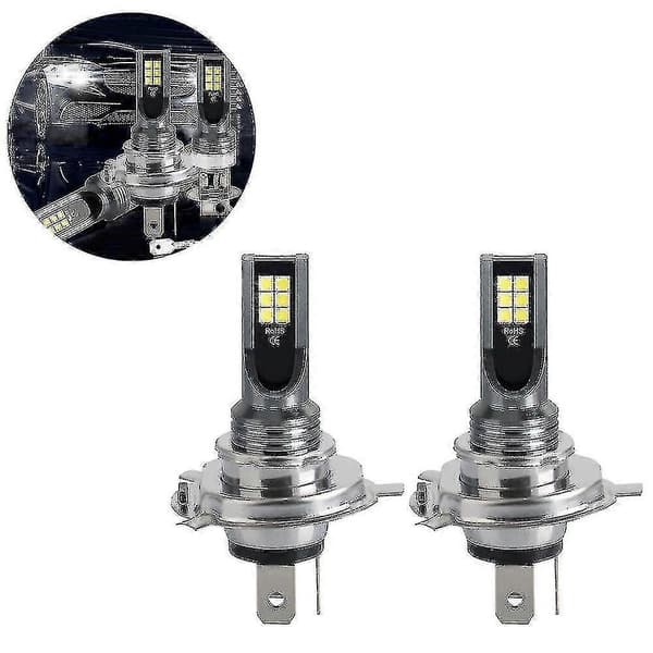 H4/9003 LED-frontlyspærer LED H4 Frontlys Bilpærer H4 Bil Frontlys Lyse LED Bilpærer H4 LED Frontlys