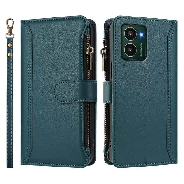 Kortlomme Etui [DB] Mørkegrøn Til HMD Pulse Pro / HMD Pulse Dark green For HMD Pulse Pro / HMD Pulse