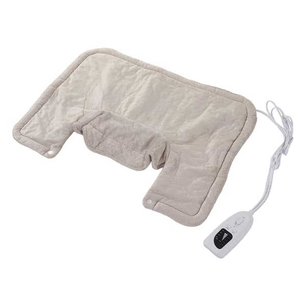 Heated Shoulder and Neck Blanket Adjustable Temperature Soft Electric Heated Neck Warmer for Winter UK Plug 220V
