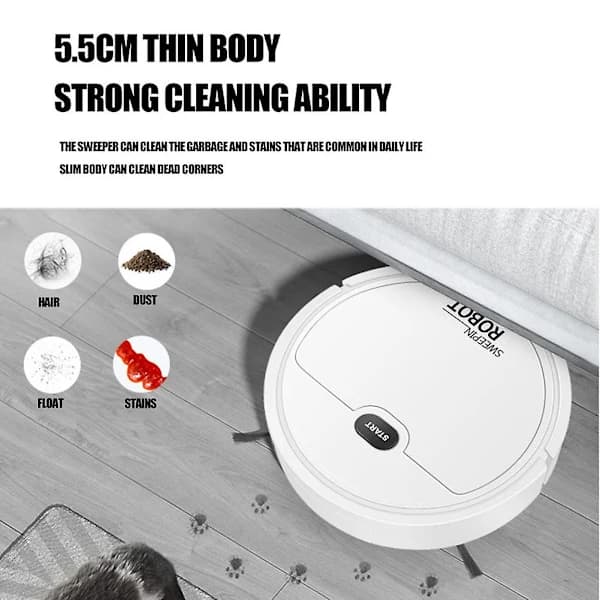 Automatic Robot Vacuum Cleaner 3-in-1 Smart Wireless Soprobot Charging Intelligent Home Cleaning