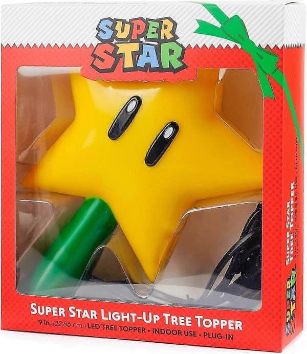 Julestjerne Mario Star Superdekorasjoner med LED-belysning: Kobles til