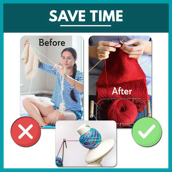Portable Thread Ball Winder Manual Knitting Reel String Household Sewing Accessories Basic Section Basic Section