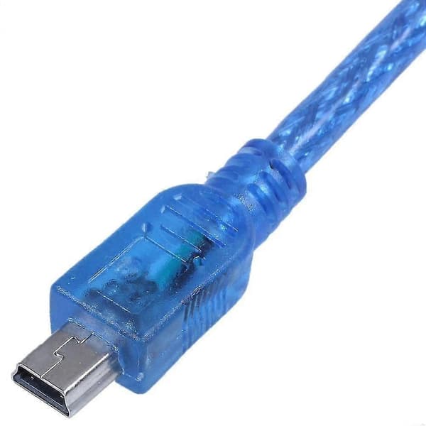 Ny USB 2.0 A til Mini USB B 5-pinners datakabeladapterkonverterer 1 fot