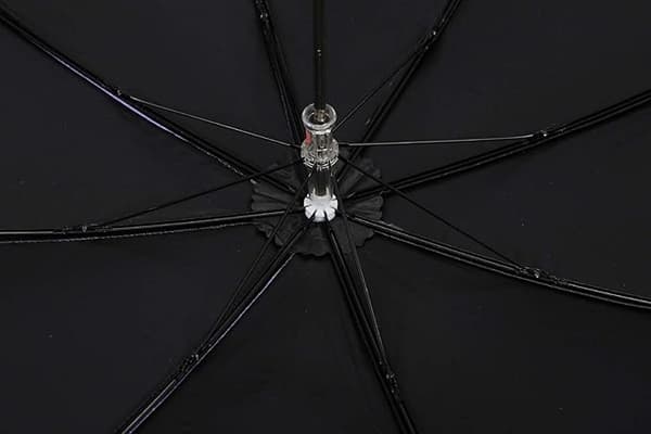 Dameblonde 2-foldbar UV-parasol Sne/Regn/Sol Paraply Broderi Bryllupsparaply