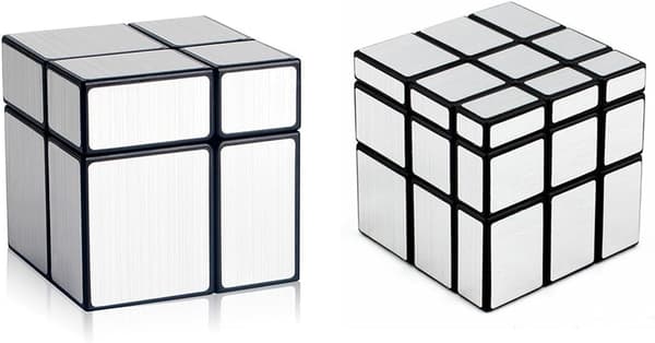 2x2 3x3 Mirror Cube Set, 2x2x2 3x3x3 Speed Mirror Cube Blocks D