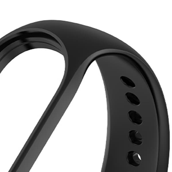 Älykellon ranneke, universaali, vedenpitävä, TPU, lisävaruste Xiaomi 7 6 5:lle, musta