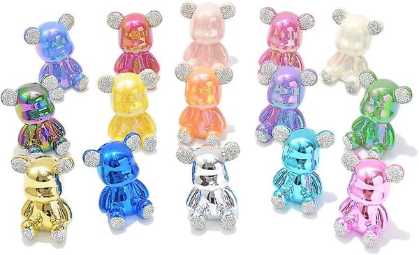 Samlarfigurer Stor Björn Bling Heminredning - Lila