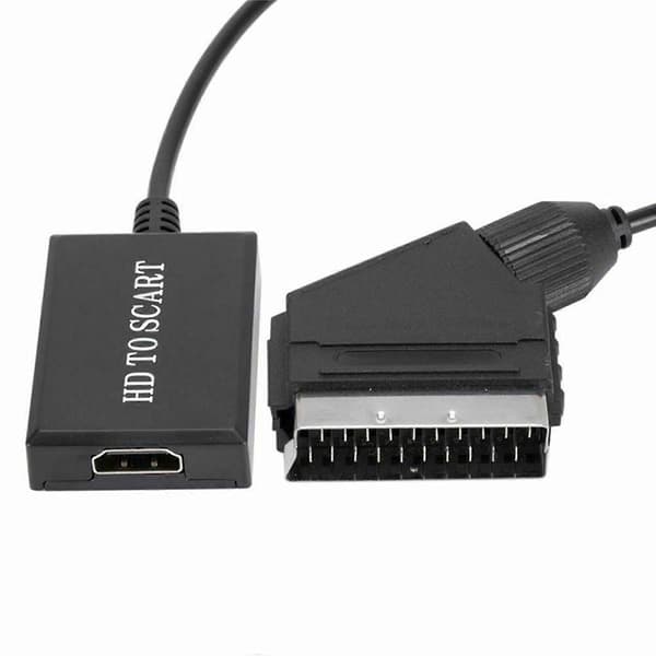 HDMI til SCART-kabel HDMI til SCART-adapter HDMI til SCART-konverter Videoadapter