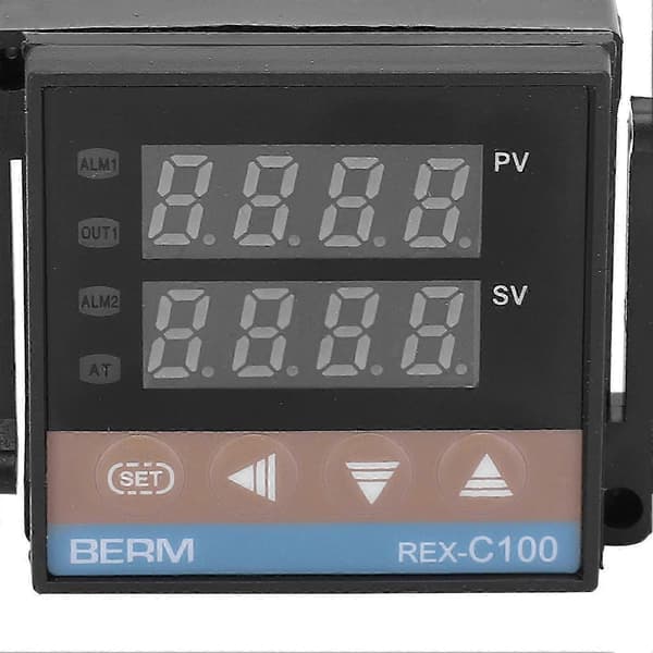BERM PID Termostat Digital Justerbar Display Temperaturkontroller Strømbryter 220V