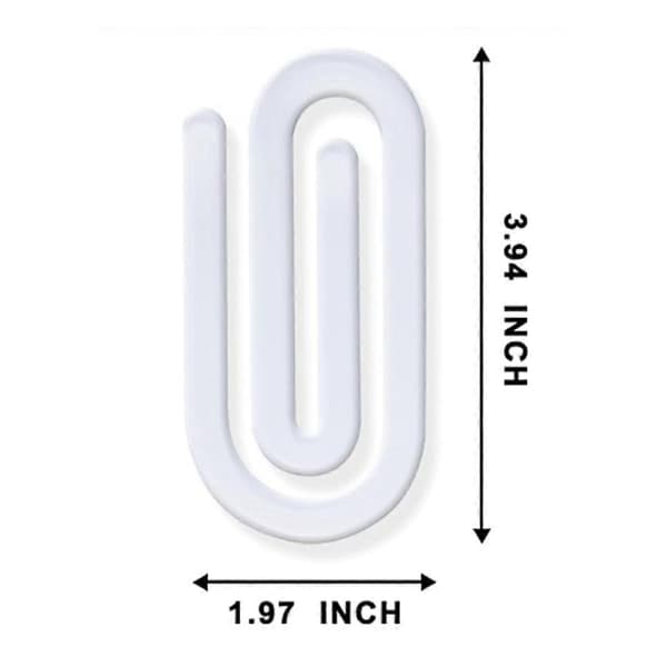 30 stk. Sublimering Blank Akryl Kontor Dekorativ Jumbo Papirclips