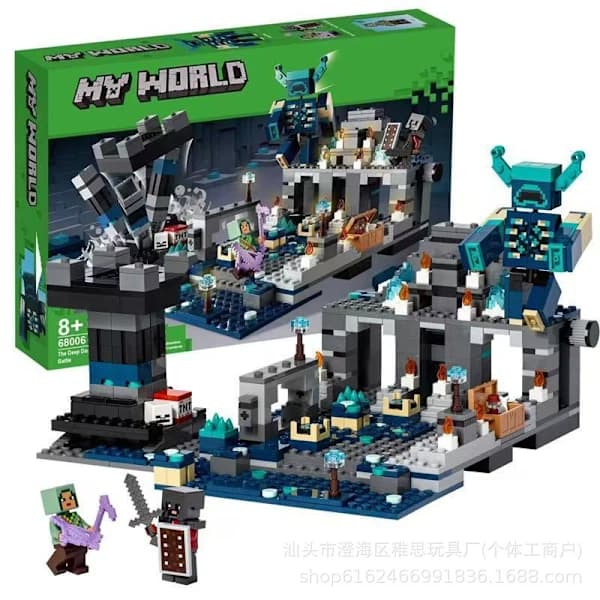Creative Building Block Set - Classic Construction Toy: Ender Dragon Battle