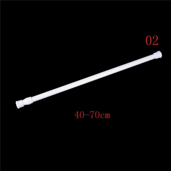 Adjustable Metal Curtain Rod for Window Curtains 40-70 cm White