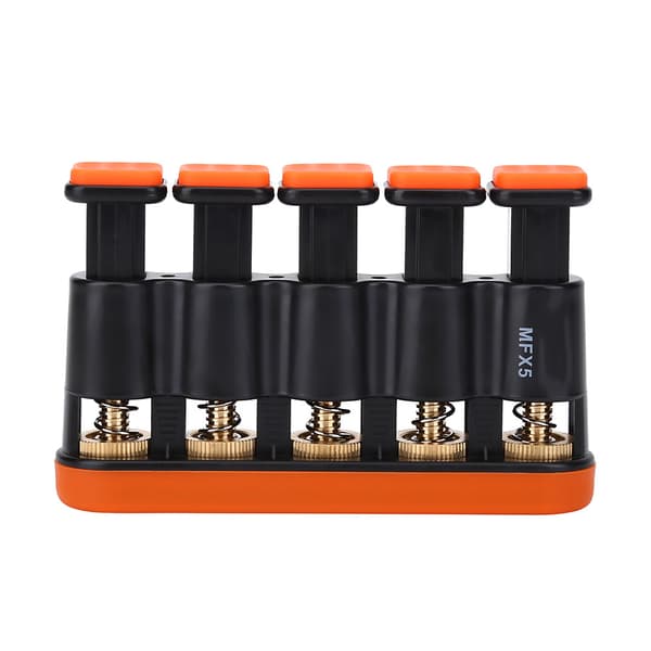 Variable Hand Finger Strength Tension Trainer Grip Exerciser for Piano Guitar (Orange)