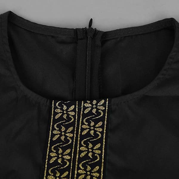 Kvinders Plus Size Trykt Abaya Jilbab Muslimsk Maxikjole Afslappet Kaftan Lang Kjole