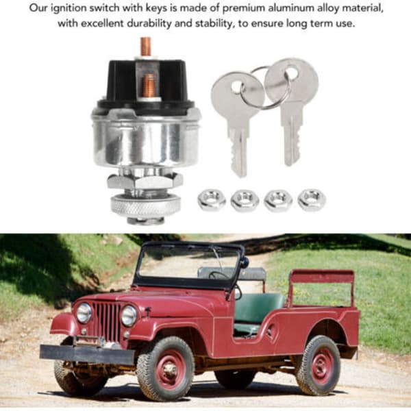 Virtalukko 2 avaimella 942918 Korvaa WILLYS CJ2A CJ3A DJ3A CJ3B CJ5 CJ6