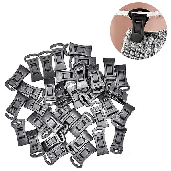 Sock Clips for Washing Machine and Dryer Multifunctional Sock Holder with Hook Non-slip Clothes Pegs 40 Pack