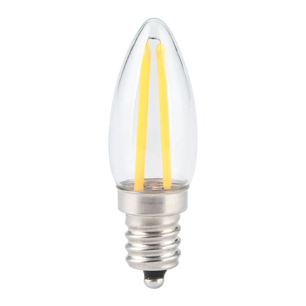 10 stk. E12 1,5W AC230V lange glødetråde mini LED-pærer til hjemmebil landskabsbelysning 1.6