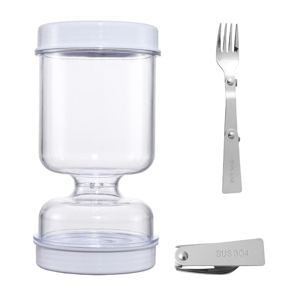 Timeglasformet sylteglas med gaffel Våd-tør separation Forseglingsglas til Jalapenos Radise White