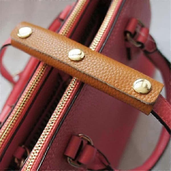 2 Pcs Bag Handle Covers Anti-strangle Hand Knobs Faux Leather Comfortable Touch Suitcase Handle Wraps Luggage Decor KAESI