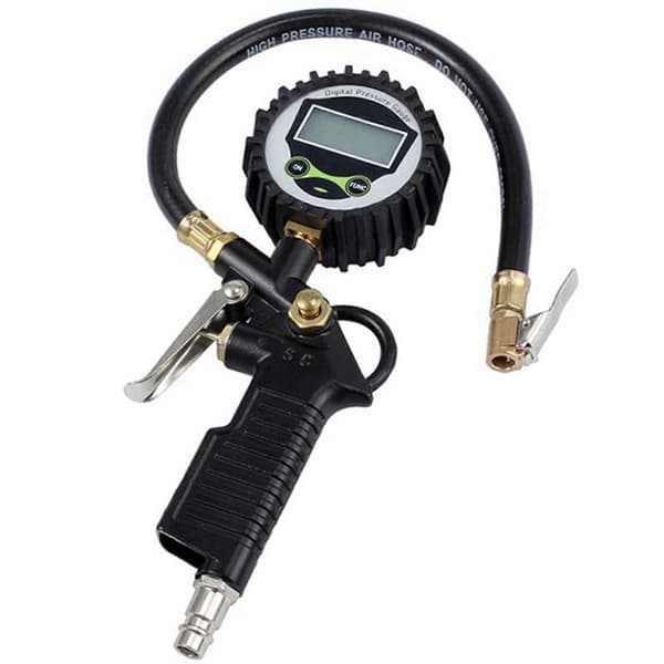 Bil EU Dæktryksmåler Inflator Display LED Digital Køretøjsdæk Tester Manometer