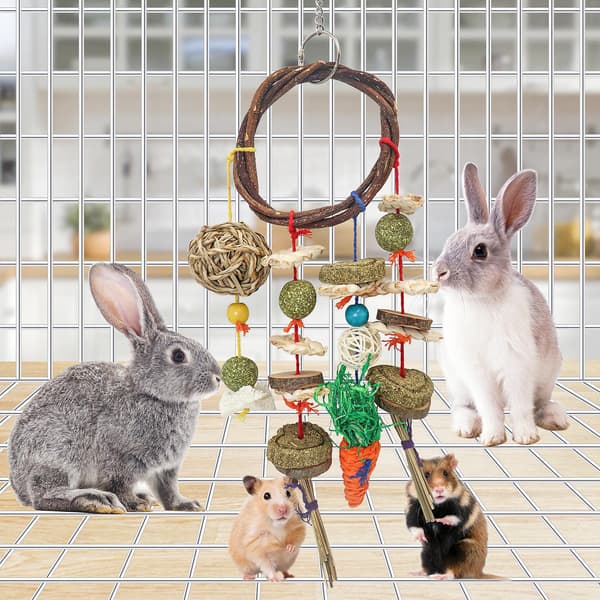 Lemmikkieläimet Linnut Hamsterit Kanit Pureskelu- ja hampaidenhoitolelut