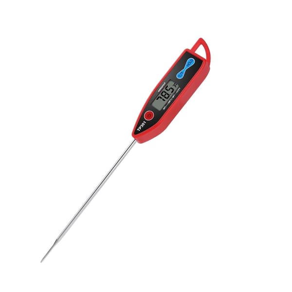 Digitalt væsketermometer, rask avlesning, vanntett, for mat, kjøtt, melk, lang sonde (1-pakning)