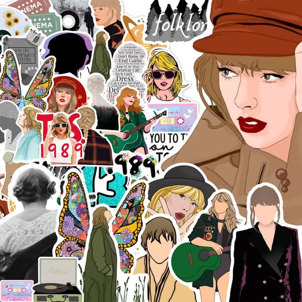 50 stk Taylor Swift Graffiti Klistremerker Laptop Skateboard