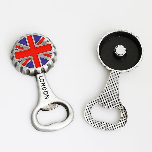 London køleskabsmagnet rund magnetisk flaskeåbner