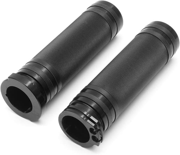 Par 1 (Sort) 25 mm tommer motorcykelhåndtagsgreb til Harley Sportster Cruiser Bobber