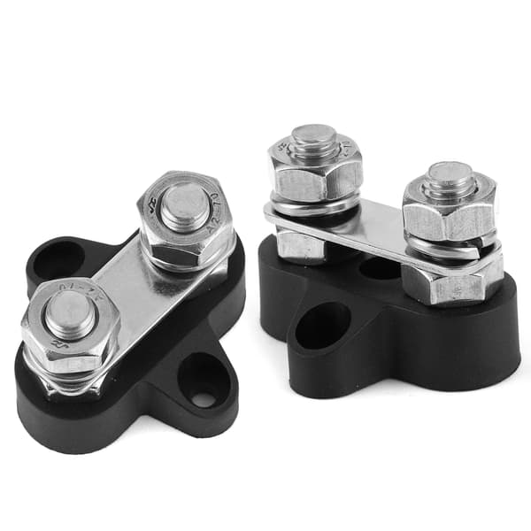 2st 5/16in M8 Terminal Stud Koblingsklemme Tilbehør for 12-48V Lastebiler Bobiler Båter