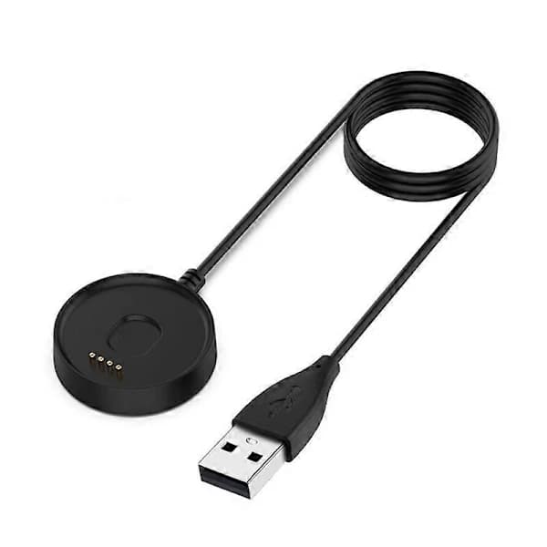 100CM USB-datakabel Magnetisk opladningsdockingstation Erstatning for Ticwatch C2 Smartwatch-oplader Sort