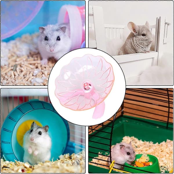 Silent Hamster Exercise Wheel, Jogging Wheel, Gerbil Exercise Toy, Mouse Cage Accessories