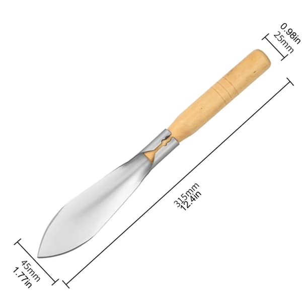 2X Spade, Hagespade i rustfritt stål, Blomsterplanteverktøy, Hageverktøy