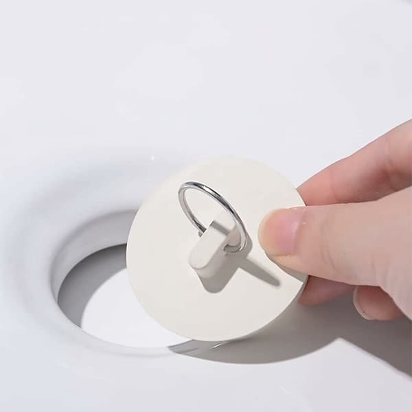 4 st gummibrunnsproppar med hängring, köksavloppsproppar, brunnsproppar för kök, badrum, badkar, handfat, diskho (4 st)