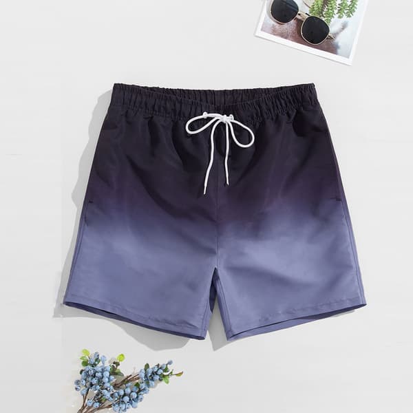 Badebukser for menn, hurtigtørkende strandshorts, surfeshorts med nettingfôr