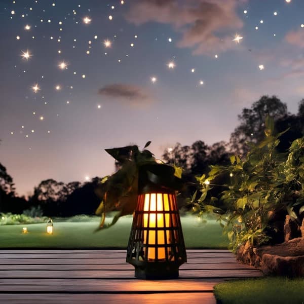 4-pack Solar Garden Lights - Waterproof LED Torch Lanterns for Garden, Path, Patio