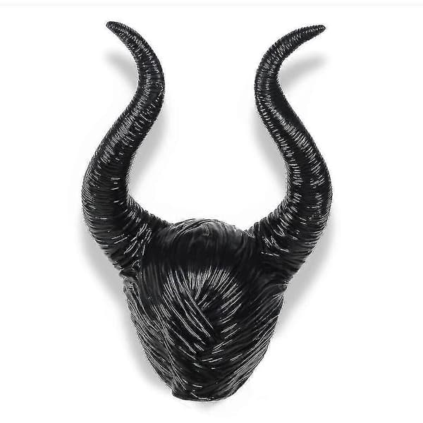 Halloween Maleficent Horn Hårbånd Cosplay Svart, Ond Maleficent Hodeplagg Ornament, Dame Maskerade