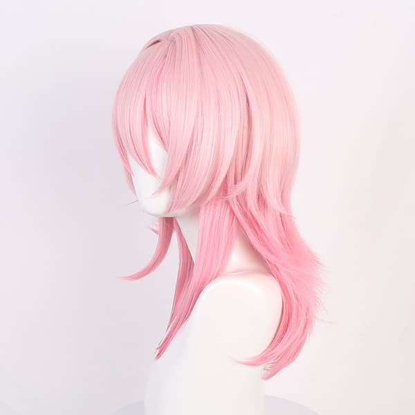 1 stk. Lang Lige Pink Paryk til Honkai Star Rail 7. marts Cosplay
