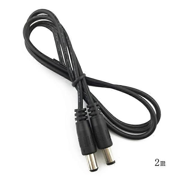 DC5.5x2.1mm Hann-Hann Kontakt Barrel Jack Strømadapter Forlengelseskabel