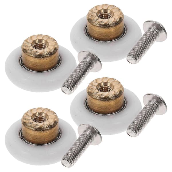 Bathroom Pulley Sliding Door Rollers Property Manager Versatile Use Nylon 4pcs Multi 2.00X2.00X1.00CM Multi 2.00X2.00X1.00CM