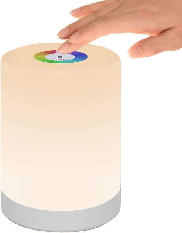 LED-natlampe, smart sengelampe, dæmpbar touch-kontrol