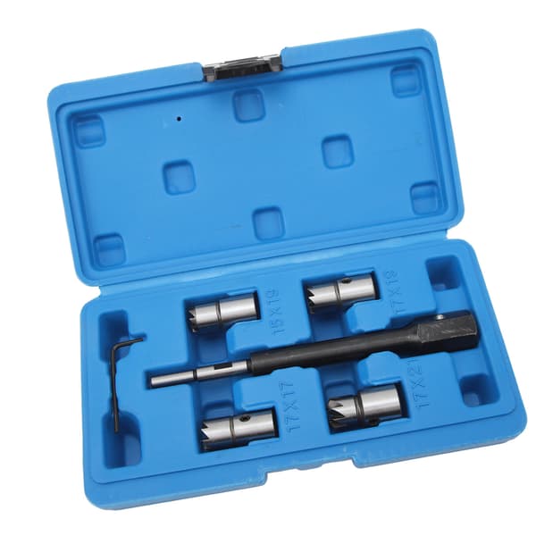 5 Pcs Diesel Injector Seat Tool Kit, High Hardness Robust Practical with Hex Wrench for CDI Engines