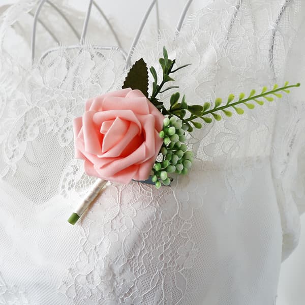 4 st Brudgum Bröllop Boutonniere Bröllop Blomma Boutonniere Ros B