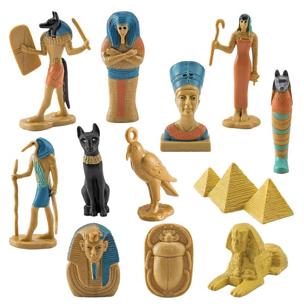 12 stk Antikk egyptisk kultur Sfinx Antikk egyptisk dronninghode simulering håndlaget ornamentmodell A01