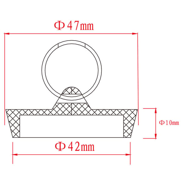 1 stk. universal afløbsprop til badeværelse og køkken 36 mm~41 mm PVC-afløb