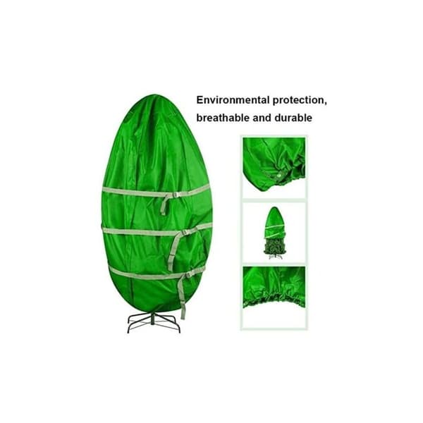 Christmas Tree Storage Bag - Dust Cover - Built-in Drawstring - Artificial Christmas Tree Decoration - Waterproof - Lockable - Large Tote Bag