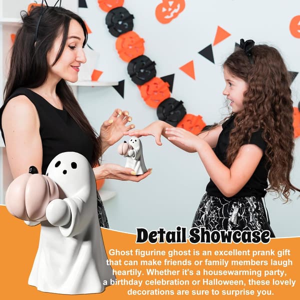 Halloween-dekorasjon, Spøkelse Resin Gresskarfigur