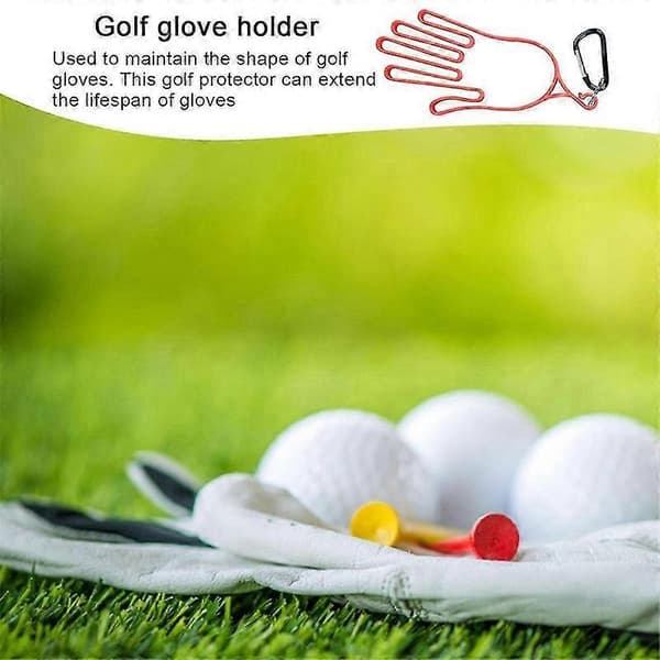 Gul handskeholder til golfspillere, mænd og kvinder, for at lette tørring af handsker